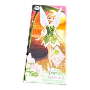 Disney Store Tinker Bell Classic Doll Peter Pan Fairy In Box used as Display